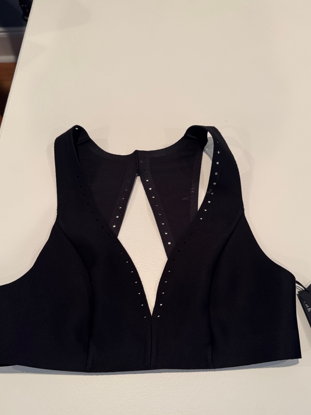 Victoria's Secret Black - Diamond hole Detail Racerback Sports Bra XS